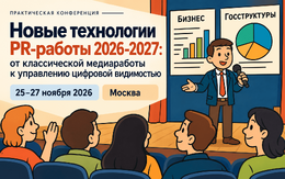 Конференция «Новые технологии PR-работы 2026» Конференция «Новые технологии PR-работы 2026»